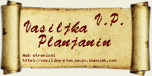 Vasiljka Planjanin vizit kartica